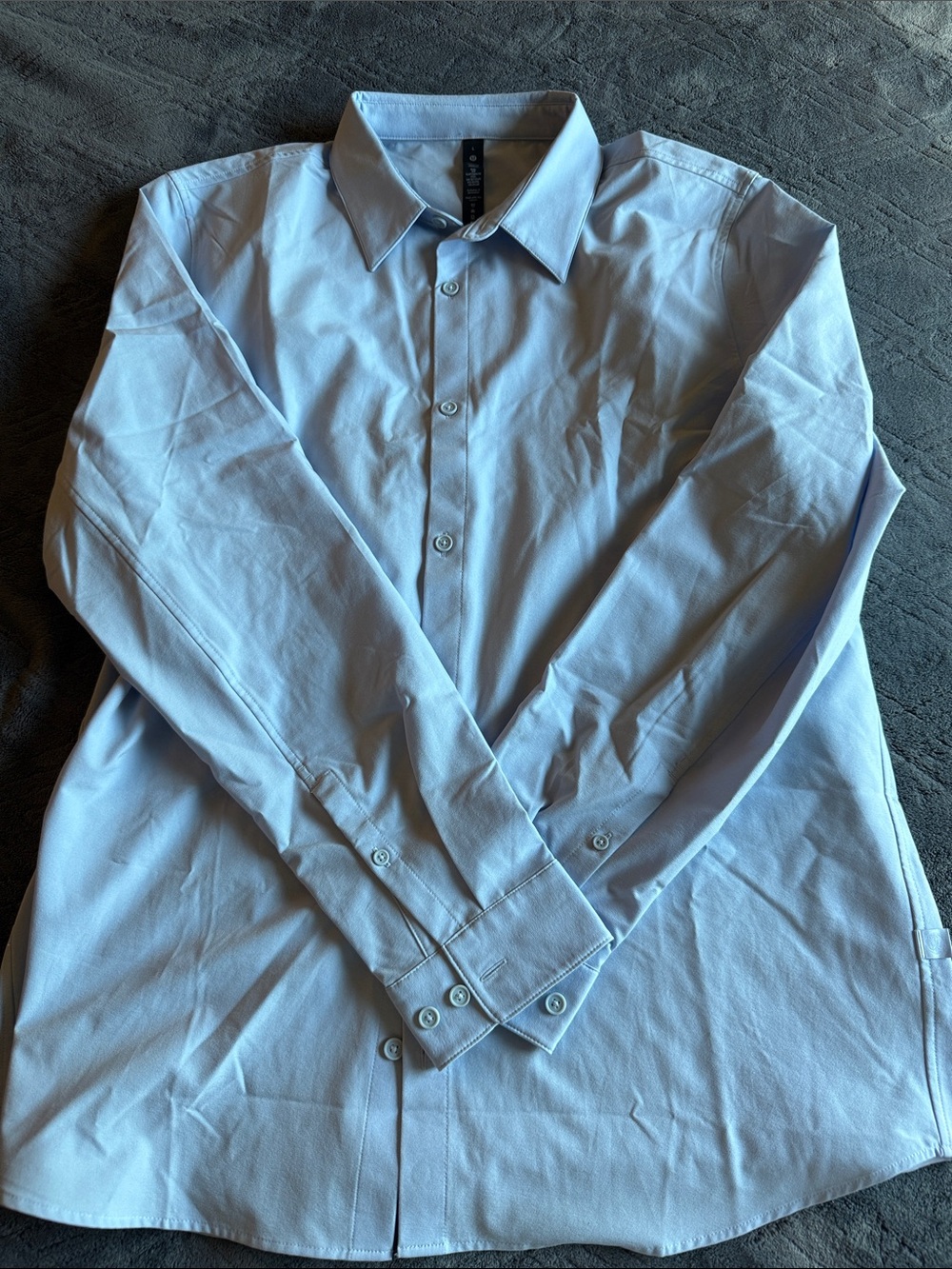 lululemon athletica Light Blue Men's Dress Shirt Slim Fit